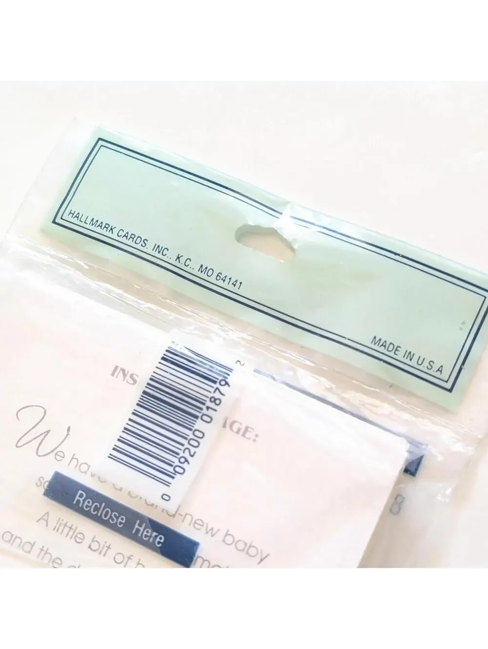 Vintage Hallmark Baby Announcement Cards with Envelopes